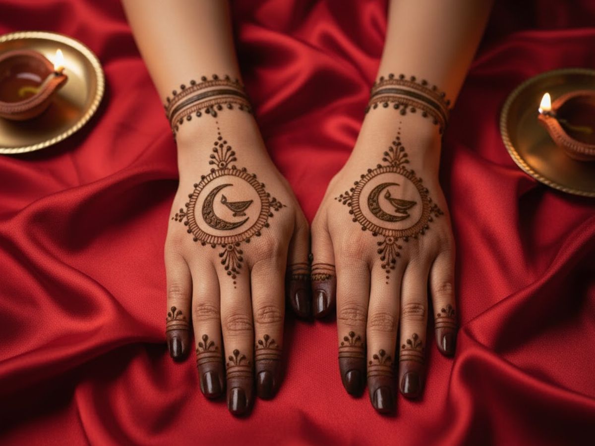 Karwa Chauth Simple Mehndi Design