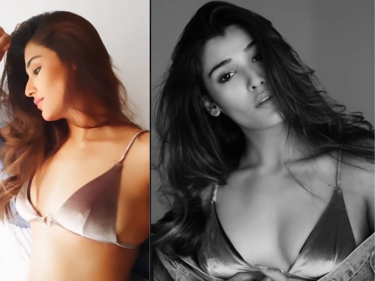 Nehal Chudasama in Velvet Bikini