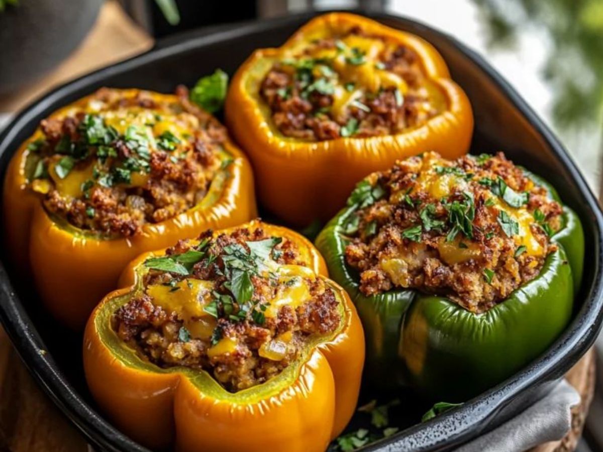 Air Fryer Stuffed Peppers