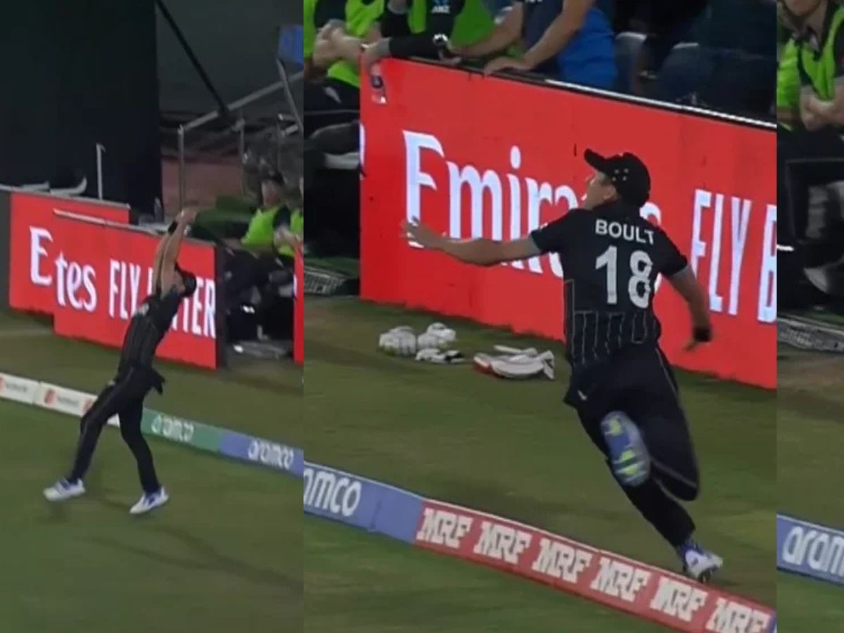 Trent Boult's boundary balance catch (IPL 2023)