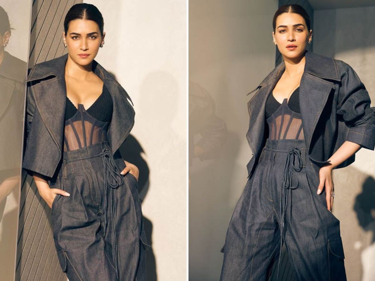Kriti Sanon in Denim Co-ord Set