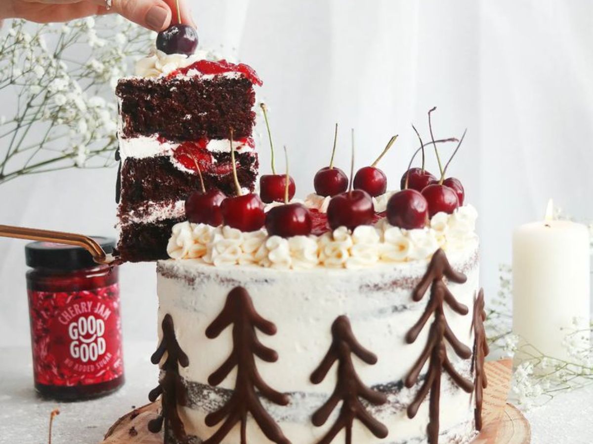 White Forest Christmas Cake