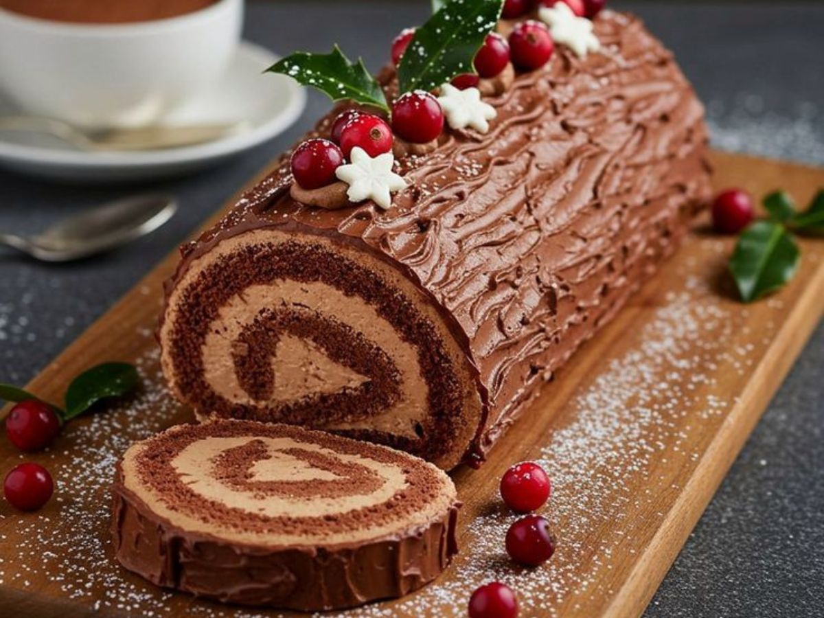 Chocolate Yule Log (Bûche de Noël)