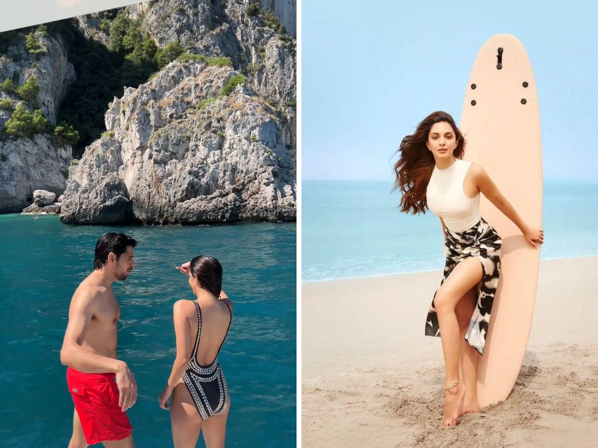 Kiara-Sidharth Beach outfits