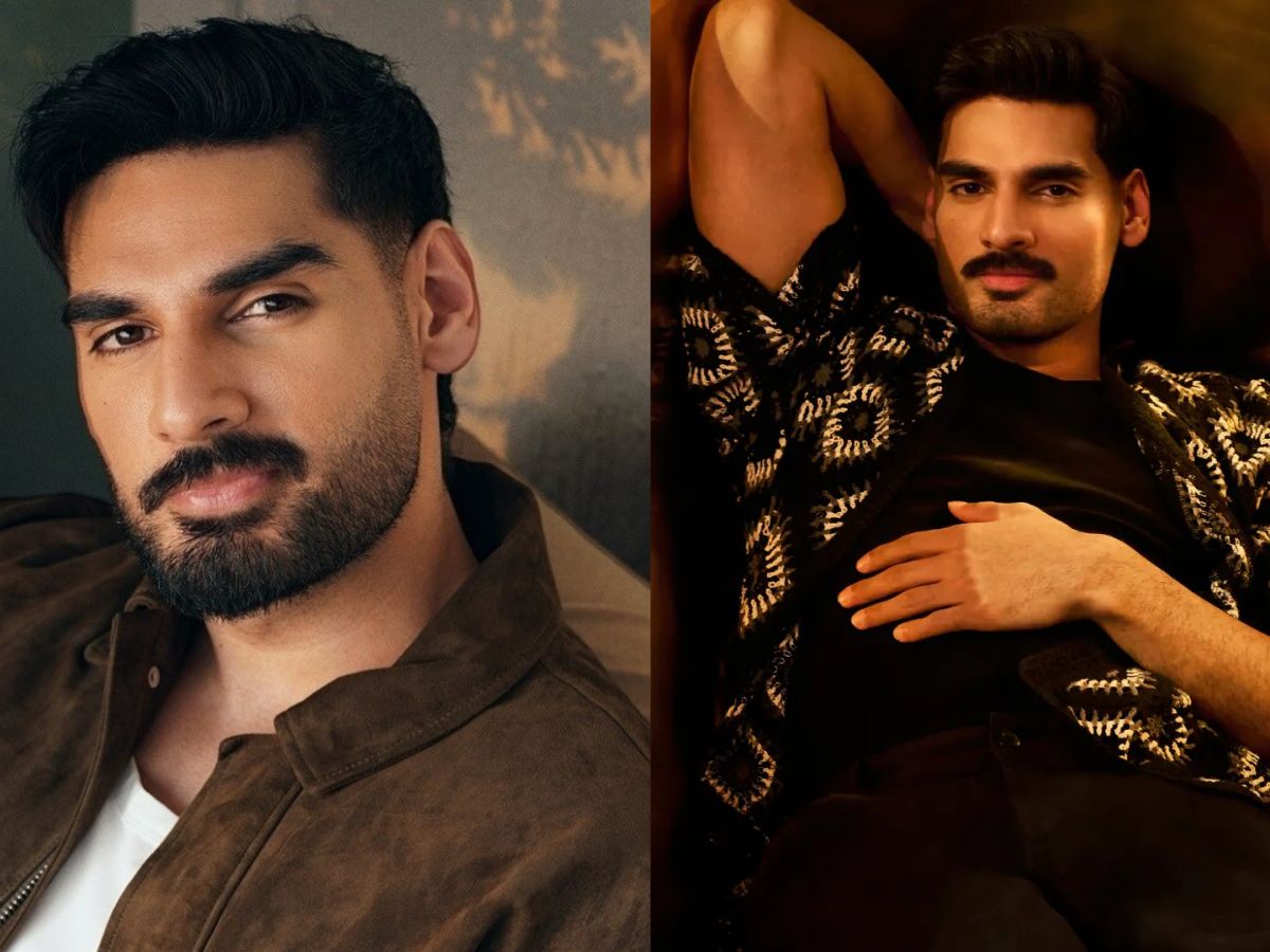 Ahan Shetty & Nidhi Dutta at Siddhivinayak Temple