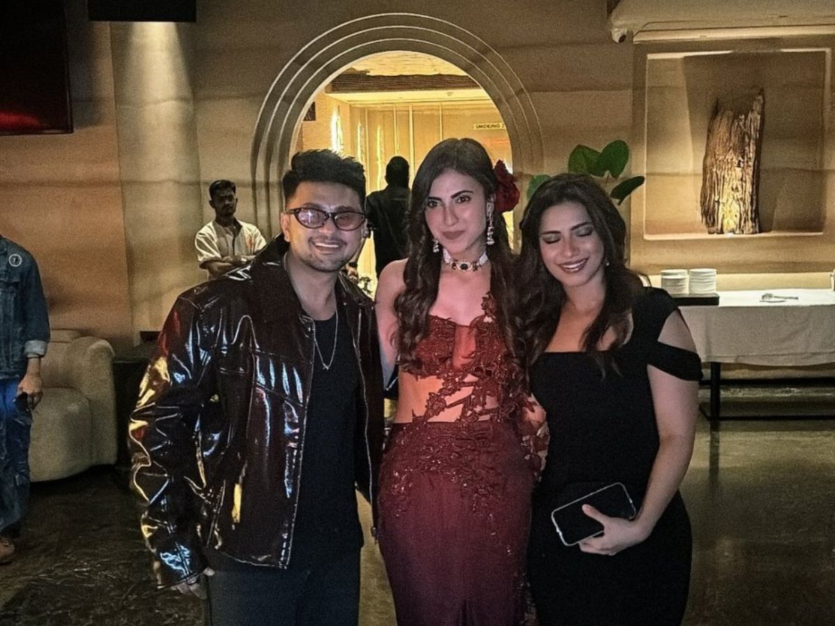 Farhana Bhatt With Awez Darbar And Nagma Mirajkar