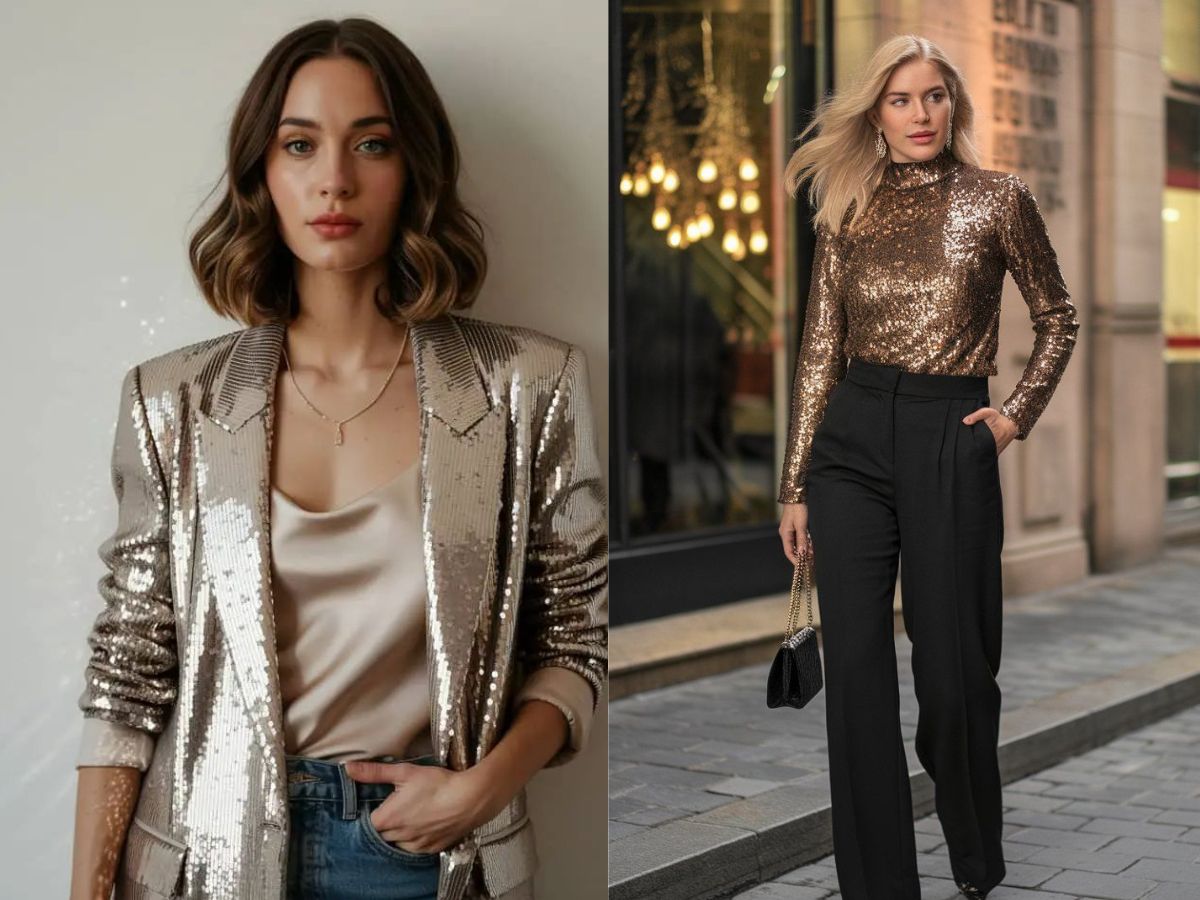 Go All-Out with Metallics And Sequins