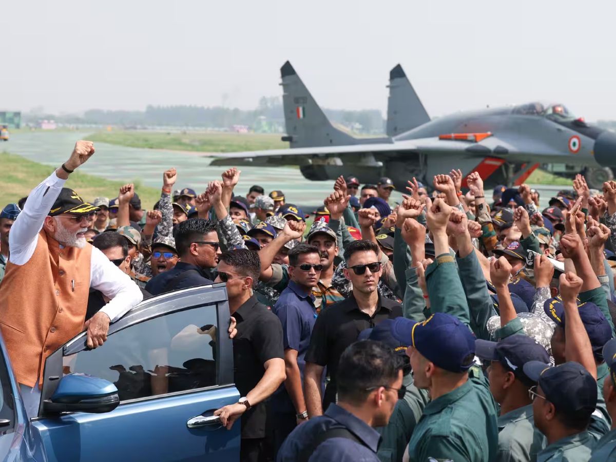 Day After Op Sindoor Address, PM Modi Visits Adampur Airbase