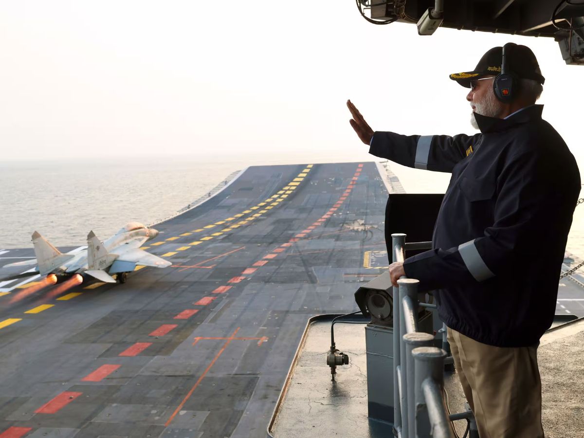PM Narendra Modi Celebrates Diwali With Navy