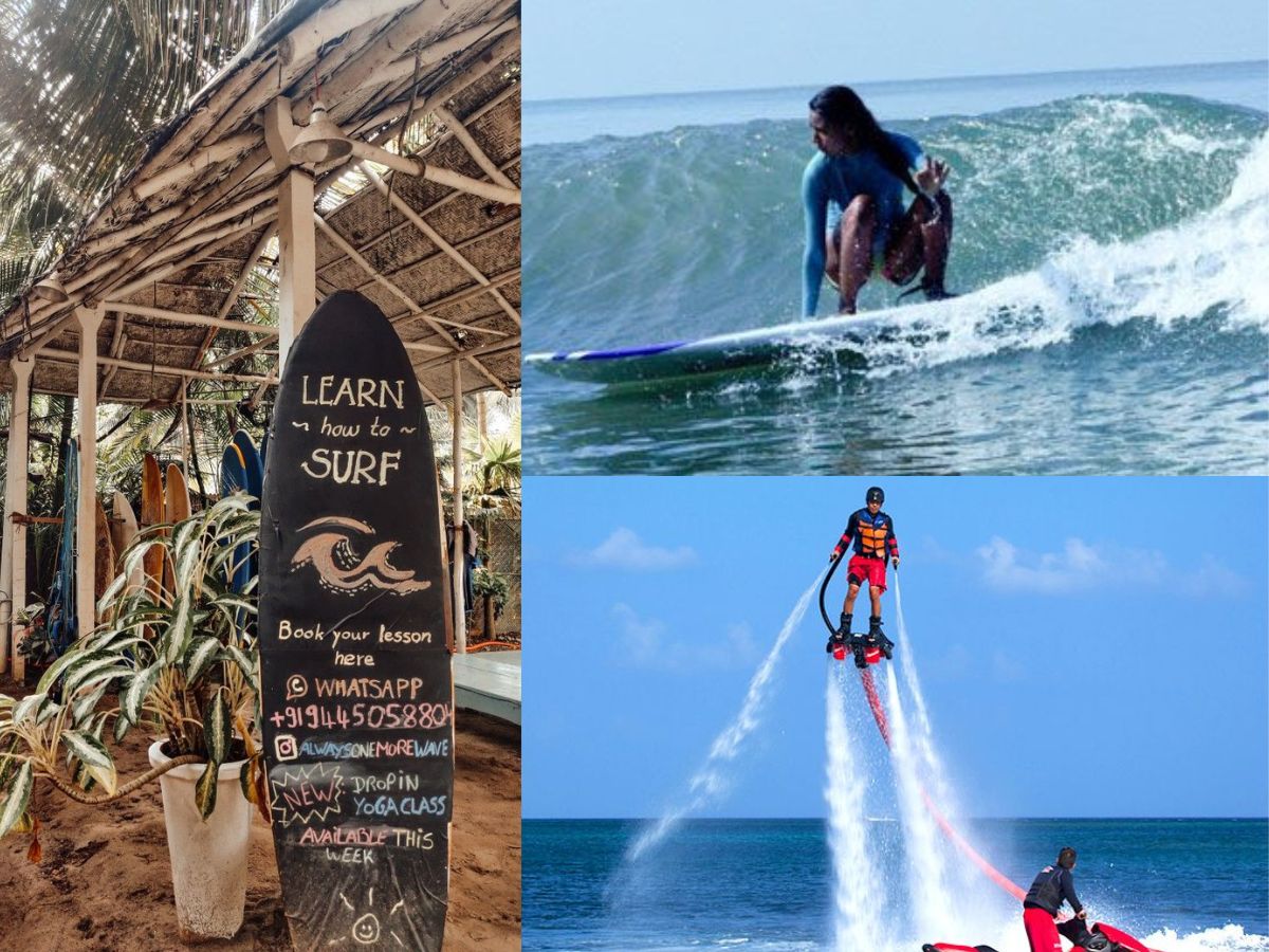 Surfing in Goa and Kovalam
