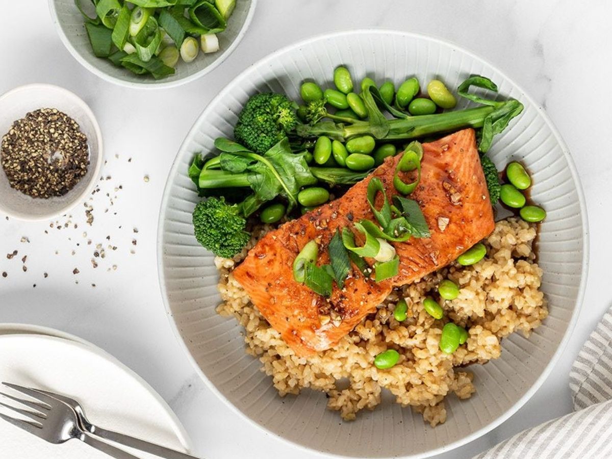Salmon and Brown Rice Salad