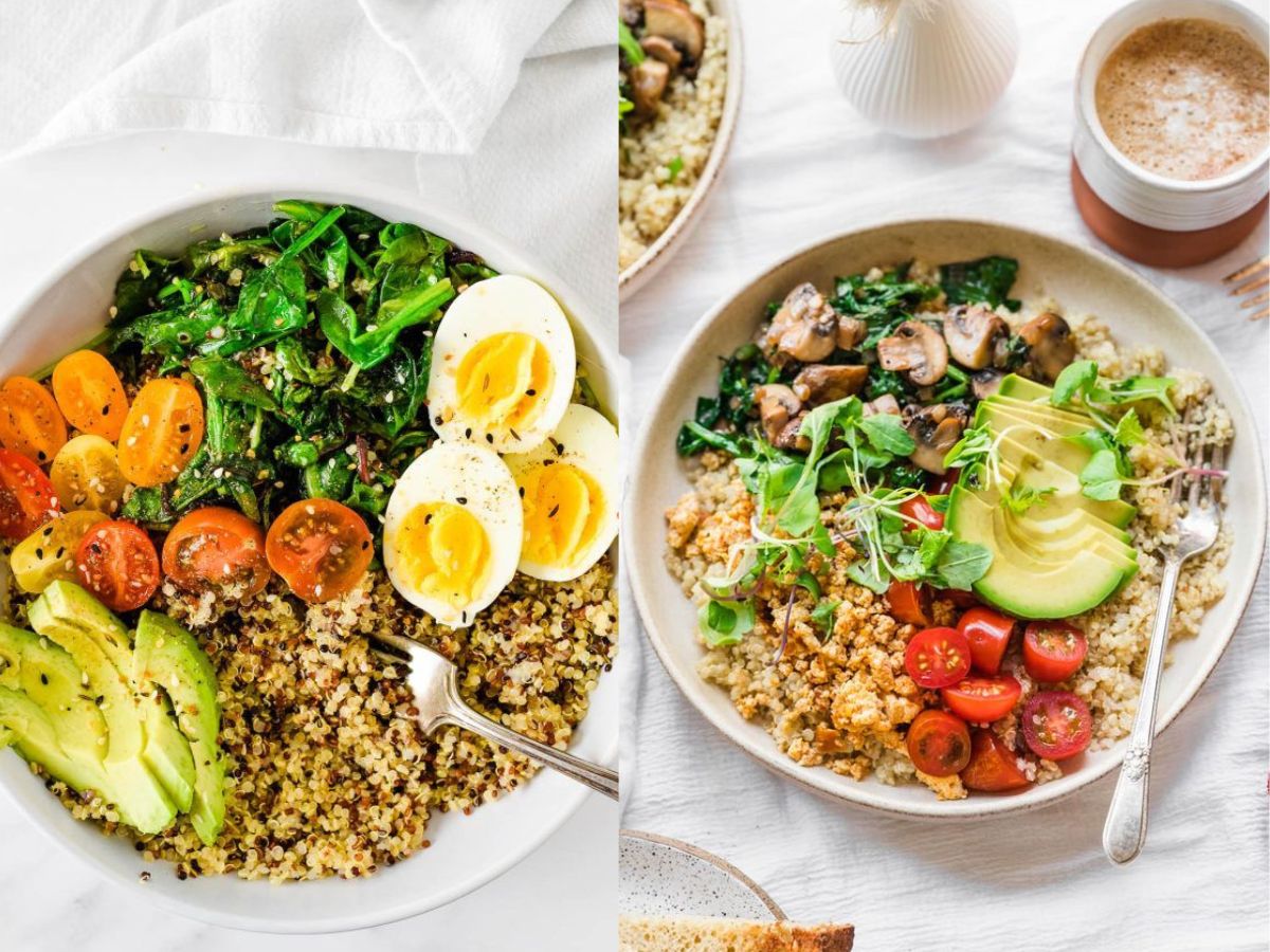Veggie Quinoa Breakfast Bowl