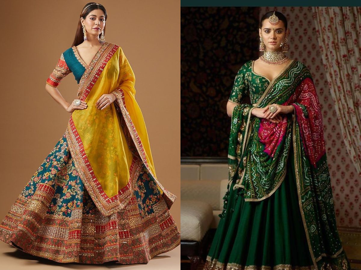 Embroidered Lehenga with Dupatta