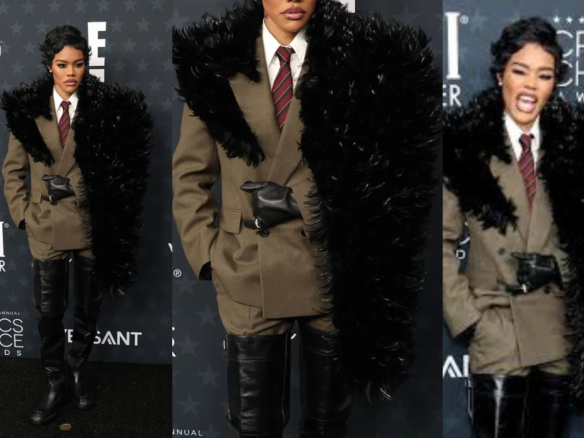 Teyana Taylor by Saint Laurent by Anthony Vaccarello