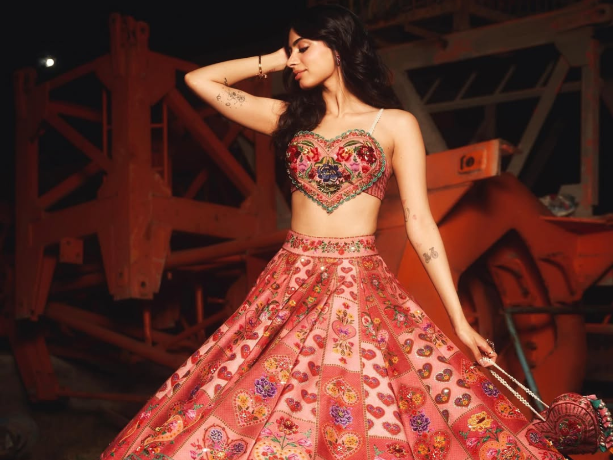 Khushi Kapoor’s Playful Art-Inspired Lehenga