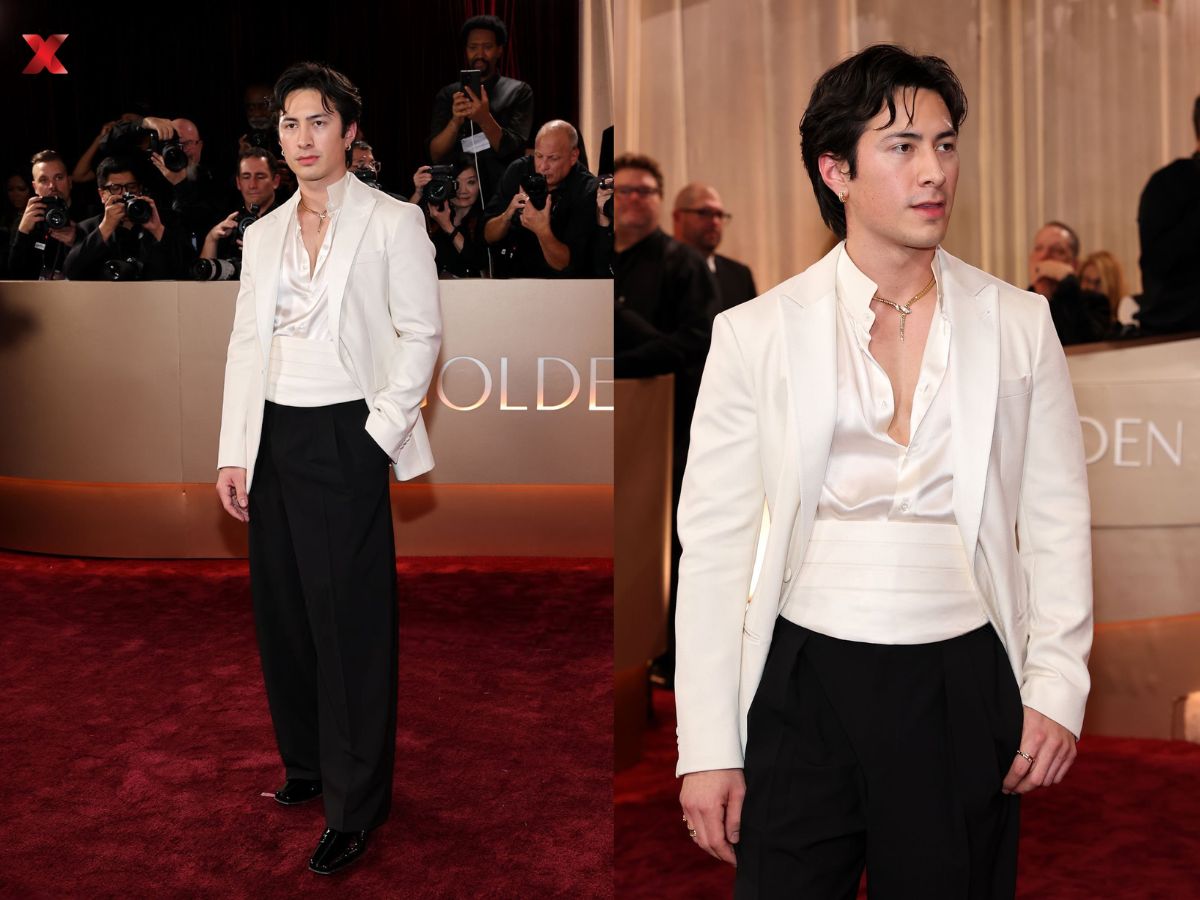 Hudson Williams in Giorgio Armani