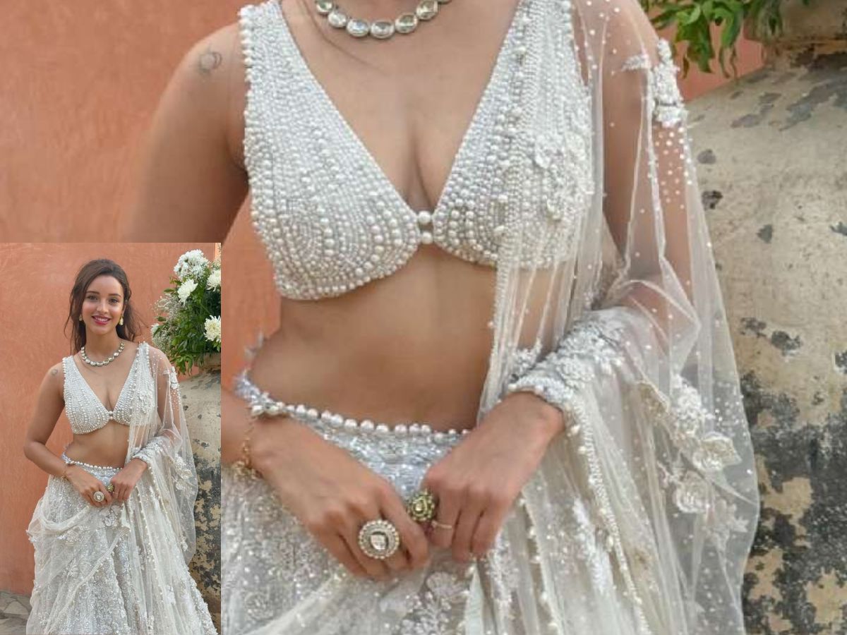 Pearl Embellished Lehenga Set