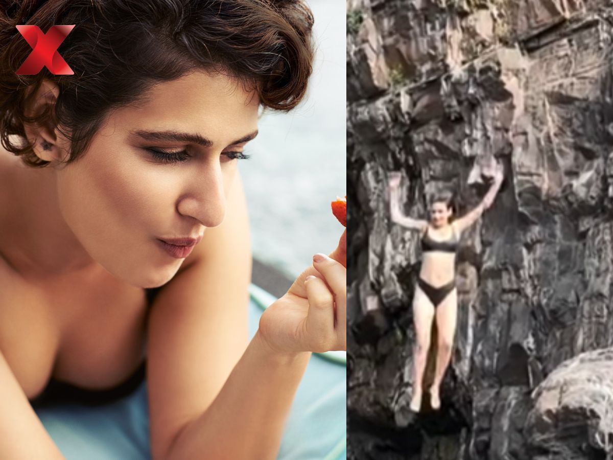 Fatima Sana Shaikh Jumps Off a Cliff in a Bikini