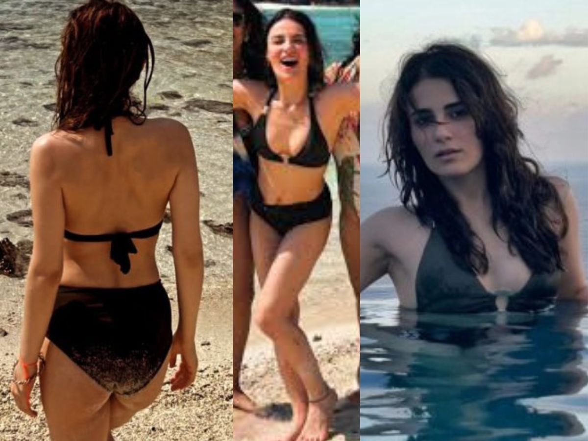 Black Bikini Beach Style