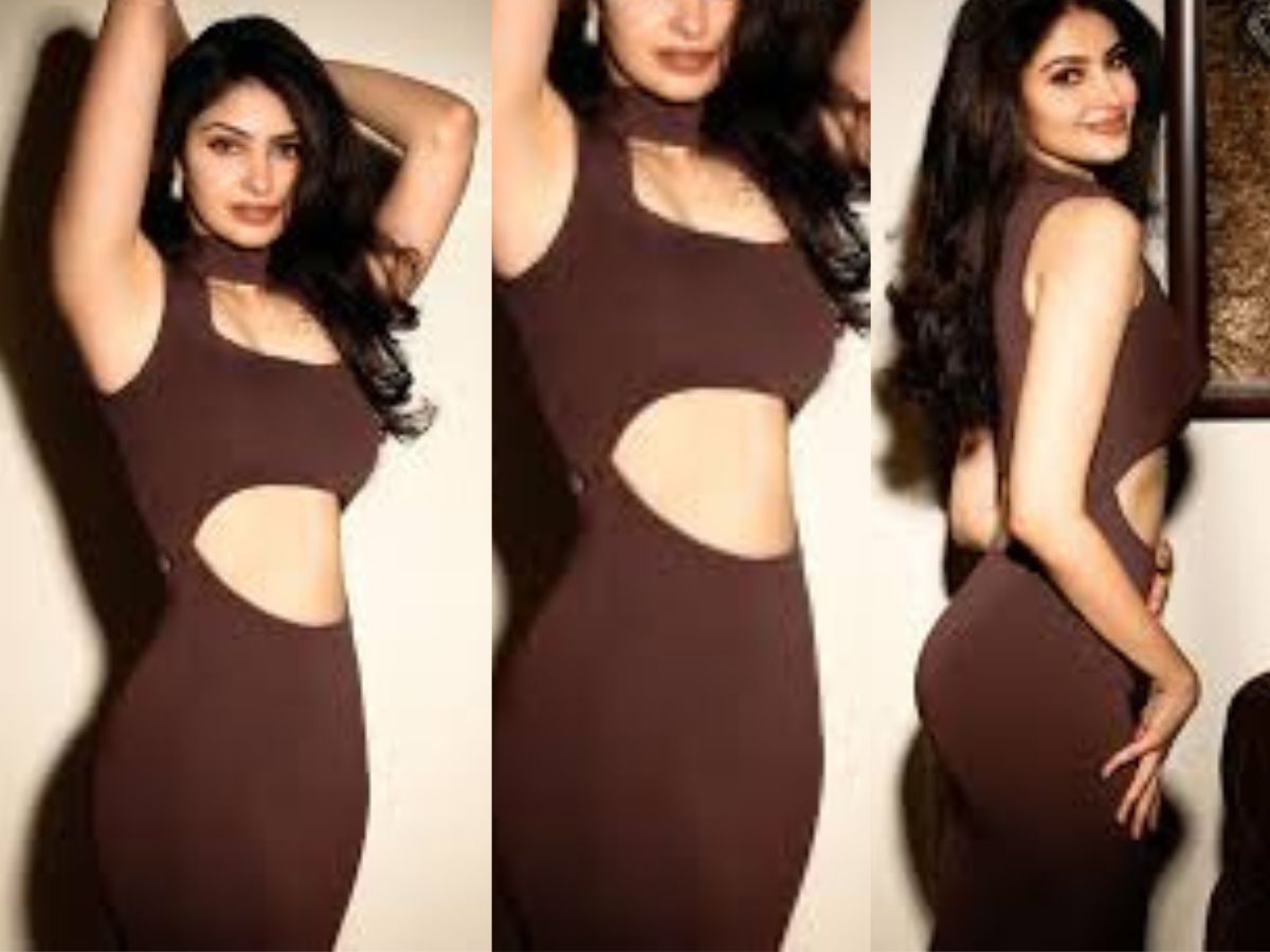 Cut-Out Chocolate Bodycon Dress