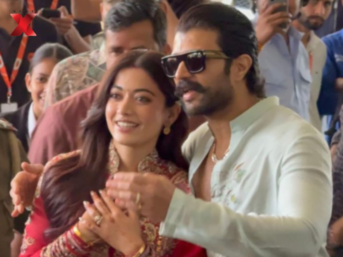 Rashmika & Vijay Udaipur Airport Exit