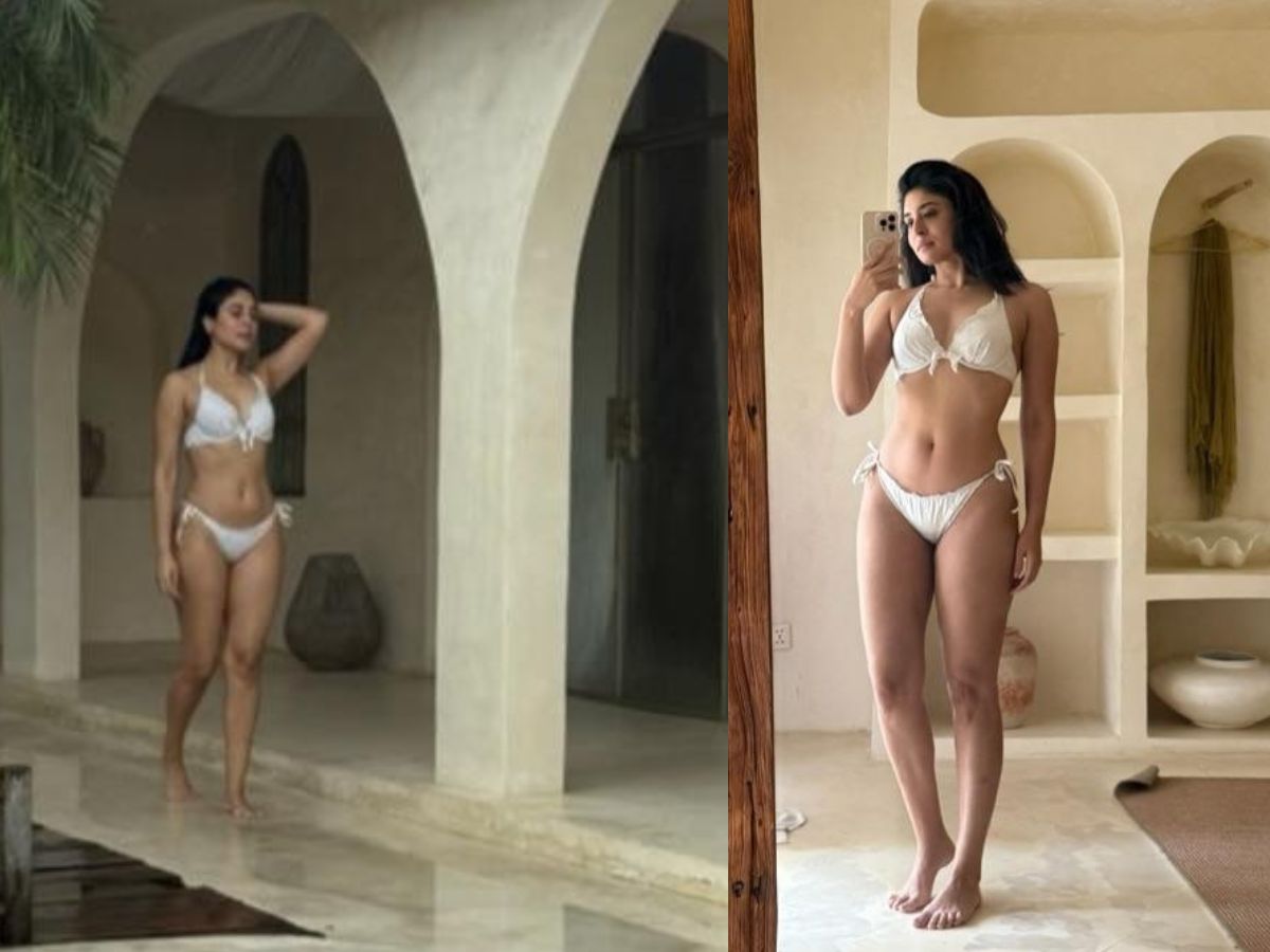 White Bikini Mirror Look