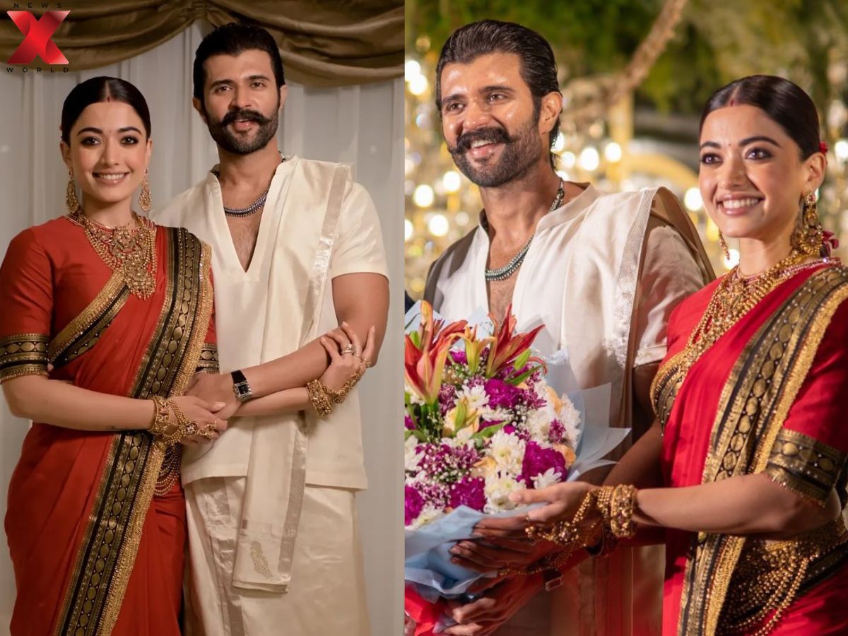 Vijay & Rashmika Wedding Reception Outfits