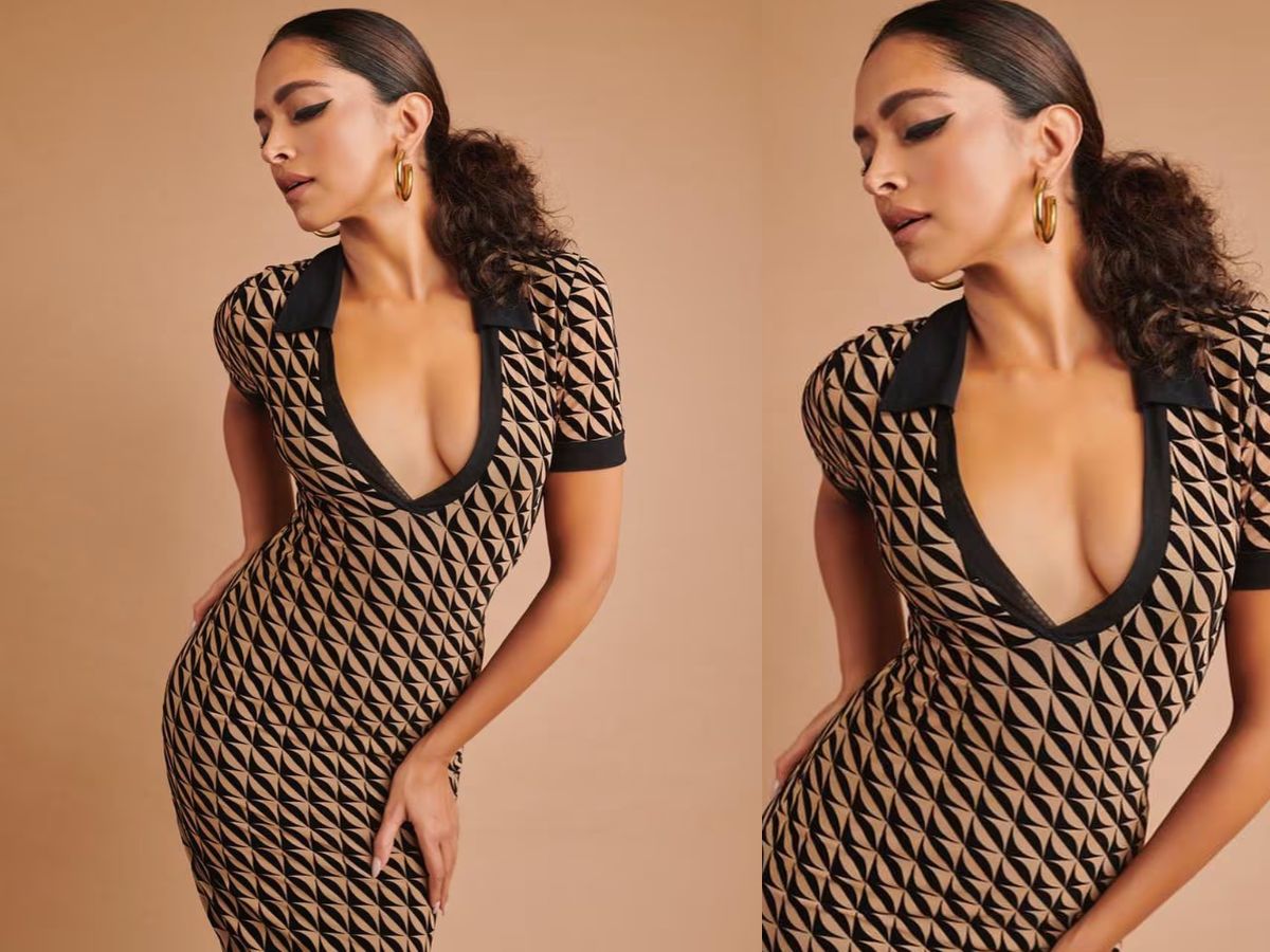 Deepika Padukone in Plunge Dress