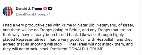 trump-says-israel-hezbollah-agree-that-all-shooting-will-stop20260602003811 Trump says Israel, Hezbollah agree that "all shooting will stop"