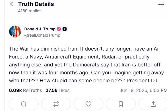 well-play-out-60-days-and-iran-will-get-no-money-not-ten-cents-trump20260619224722 We'll play out 60 days and Iran will get no money, not ten cents: Trump
