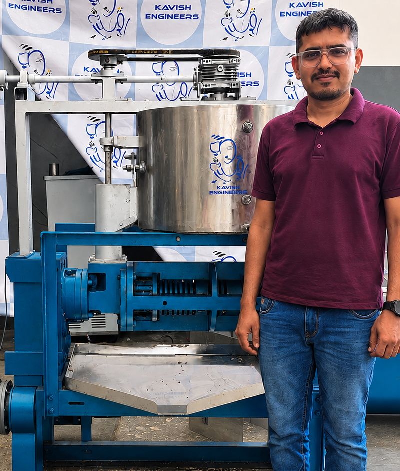 kavish-engineers-strengthens-indias-cold-press-oil-machinery-segment-with-made-in-india-round-kettle-hopper-based-machine20260623185309 Kavish Engineers Strengthens India's Cold Press Oil Machinery Segment with Made-in-India Round Kettle Hopper-Based Machine