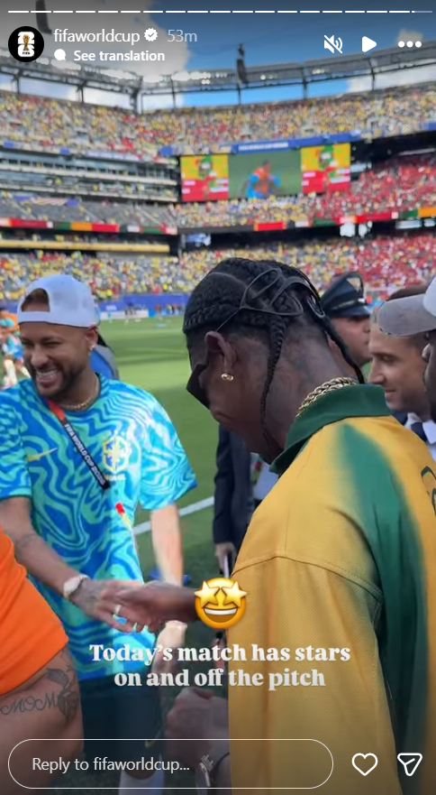 Travis Scott, NFL icon Tom Brady meet Neymar, attend Brazil-Morocco WC clash