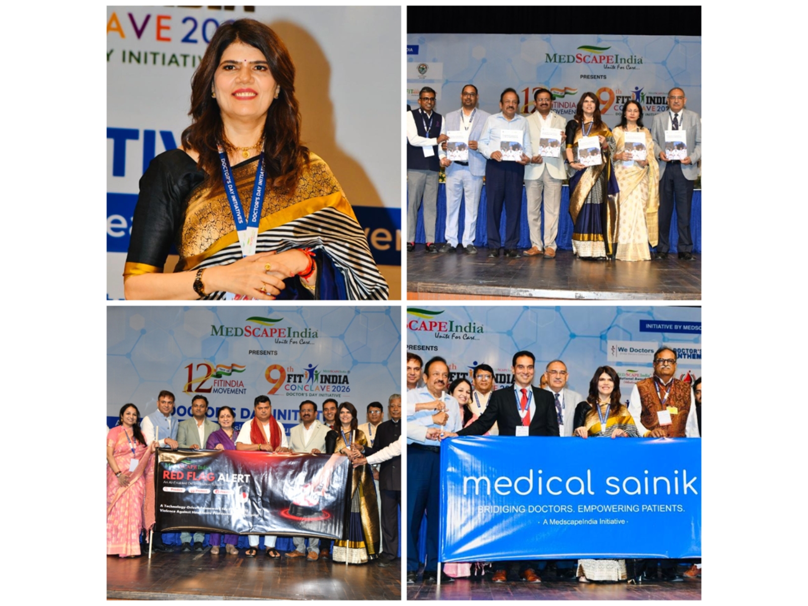 dr-sunita-dube-nmc-chairman-amp-ministers-launch-red-alert-de-escalation-amp-medical-sainik-by-medscapeindia20260704144458 Dr Sunita Dube, NMC Chairman & Ministers Launch Red Alert De-Escalation & Medical Sainik by MedscapeIndia