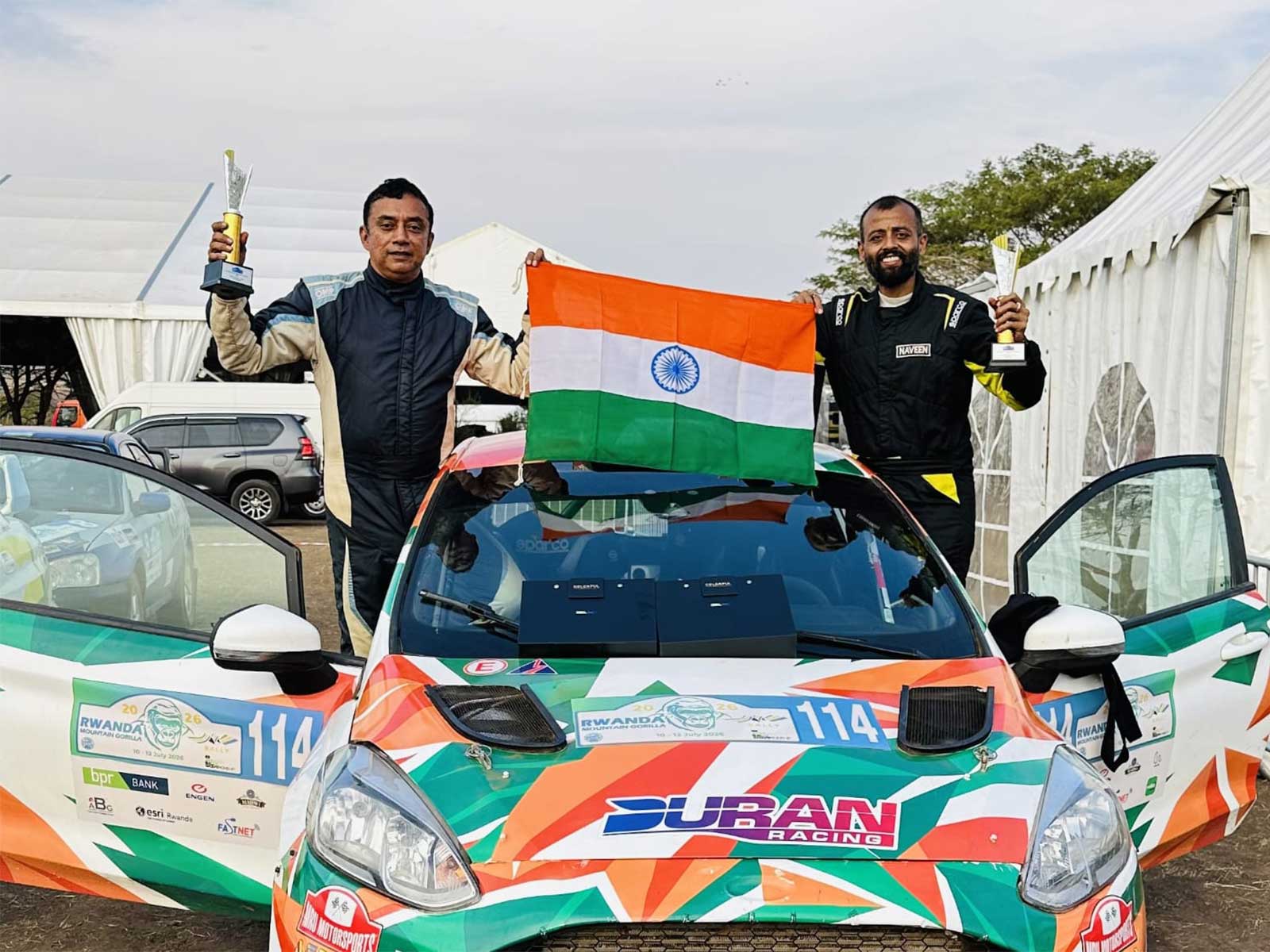 Naveen Puligilla and Musa Sherif storm to ARC3 victory in Rwanda Rally