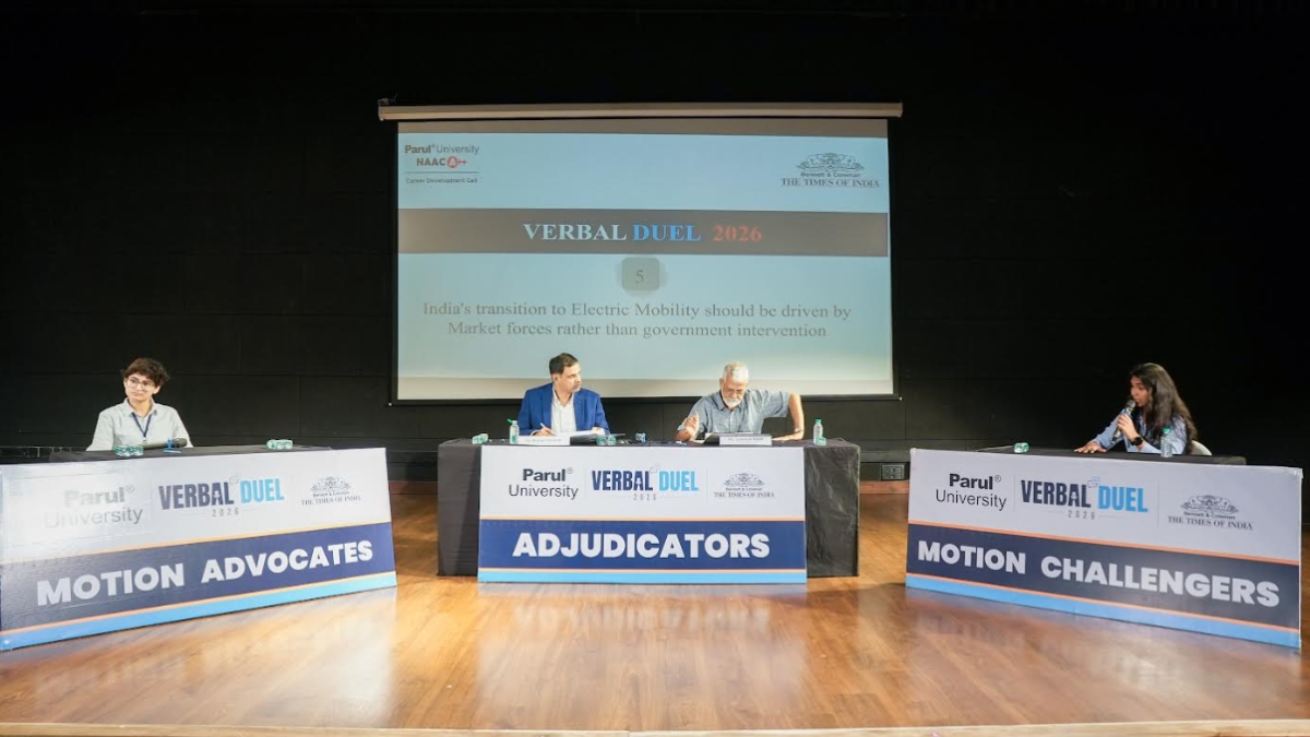 Parul University Hosts Verbal Duel 2026, Bringing Industry Perspectives to a State-Level Inter-University Debate