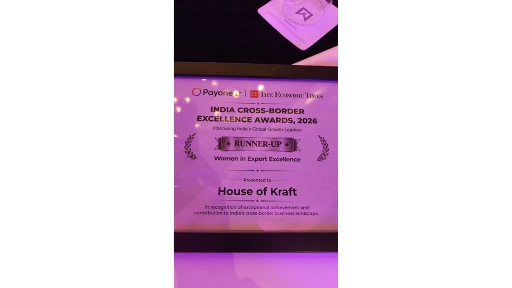 house-of-kraft-named-runner-up-at-payoneer-india-cross-border-excellence-awards-recognising-its-global-growth-and-purpose-led-brand-vision House of Kraft Named Runner-up at Payoneer India Cross-Border Excellence Awards, Recognising Its Global Growth and Purpose-Led Brand Vision