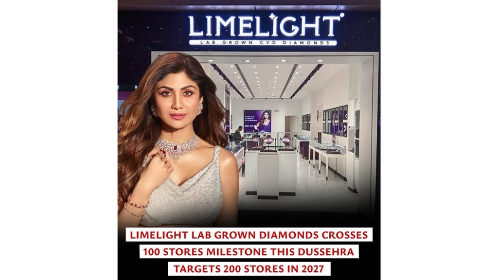 Limelight Lab Grown Diamonds crosses 100 stores milestone this Dussehra: targets 200 in 2027