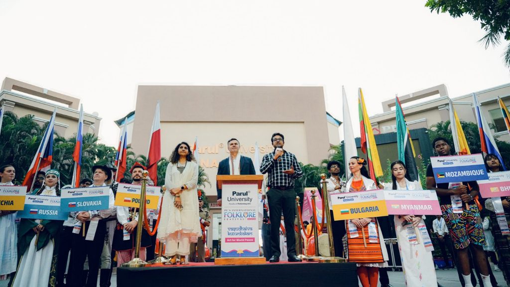 parul-university-celebrates-global-heritage-and-cultural-exchange-at-4th-international-folklore-festival Parul University Celebrates Global Heritage and Cultural Exchange at 4th International Folklore Festival