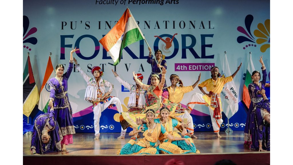 parul-university-celebrates-global-heritage-and-cultural-exchange-at-4th-international-folklore-festival Parul University Celebrates Global Heritage and Cultural Exchange at 4th International Folklore Festival