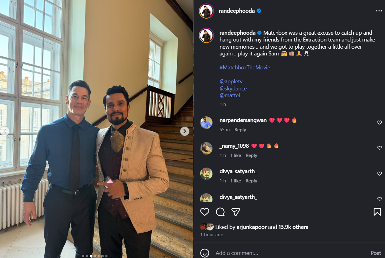 randeep-hooda-shares-picture-with-john-cena-from-sets-of-matchbox-movie16020261013141821 Randeep Hooda shares picture with John Cena from sets of 'Matchbox' movie